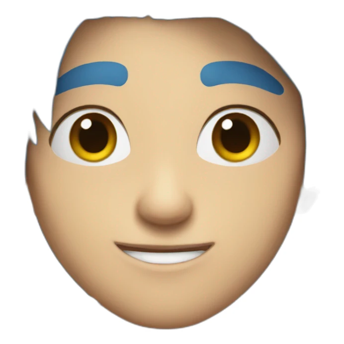 Ninja youtuber with blue hair sticker