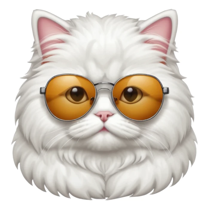 Persian cat wearing sunglasses sticker