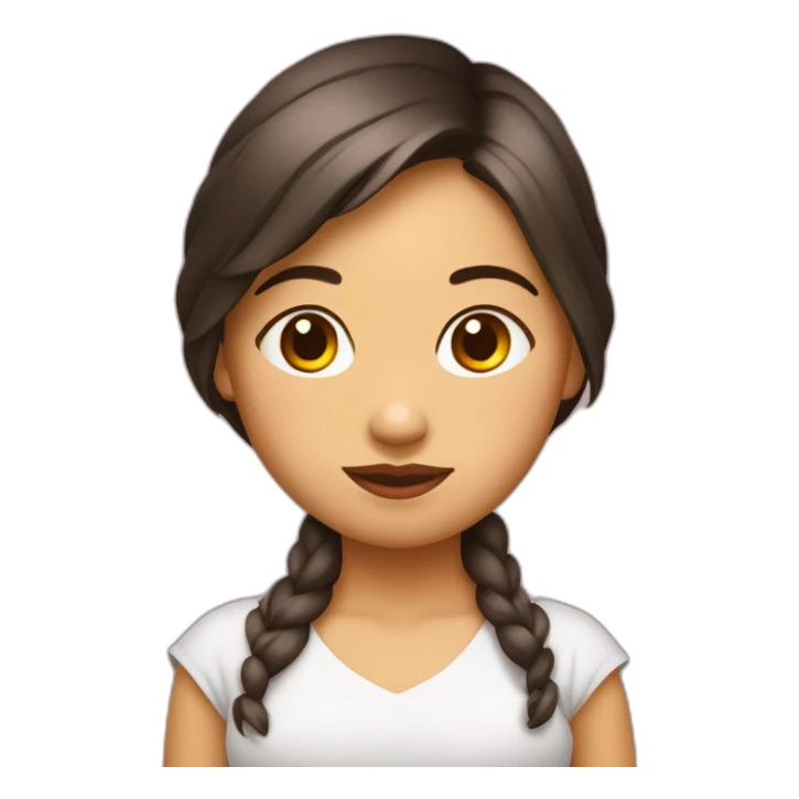 Una niña de tamaño grande con la piel de gallina  sticker