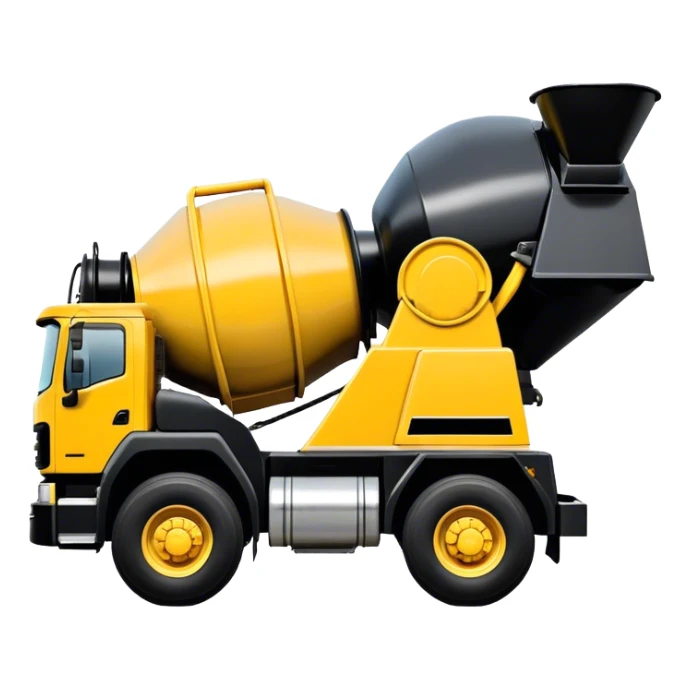 Cement Mixer - Mack Granite (Model Year: 2022) (Iconic colour: Yellow and black) sticker