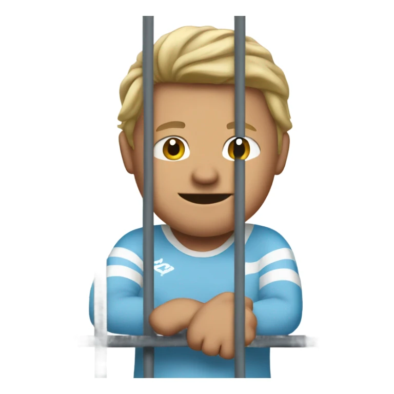 manchester city club bagde behind bars sticker