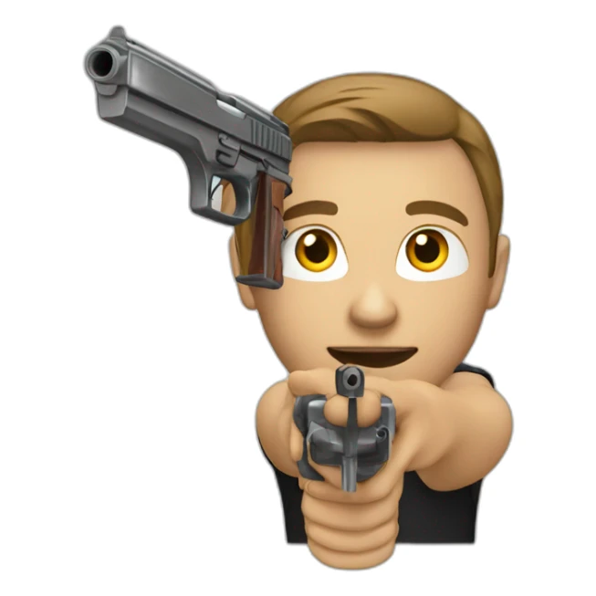 Sport pistol shooter  sticker