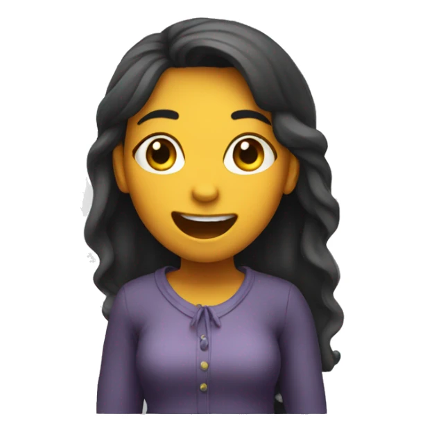 singing girl  sticker