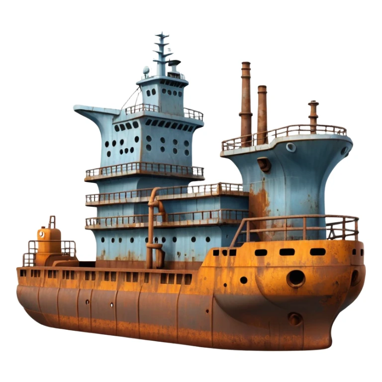 oil ship sticker