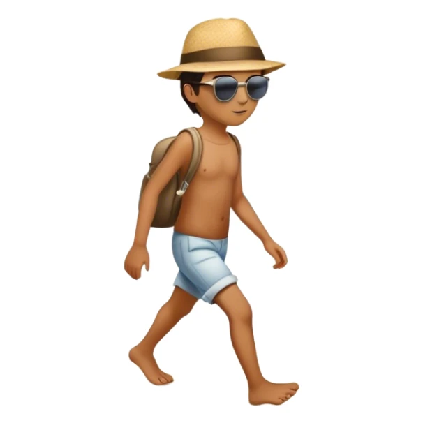 A quiet beach Two sets of footprints—one small, the other larger childhood self and inner child sticker