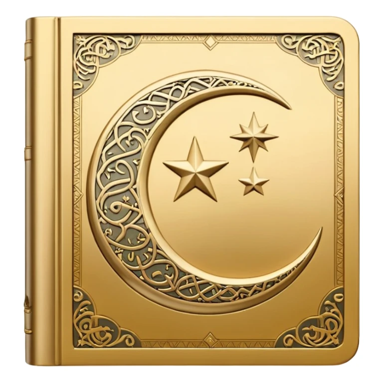 Closed Quran with the Islamic Symbol on it (moon and star) sticker