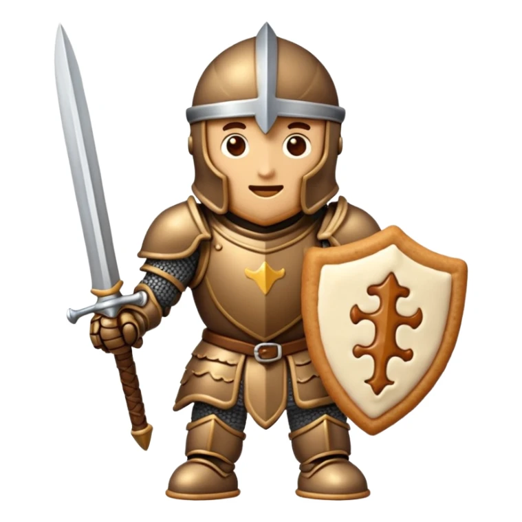 cookie that is a knight because it is a tough cookie sticker