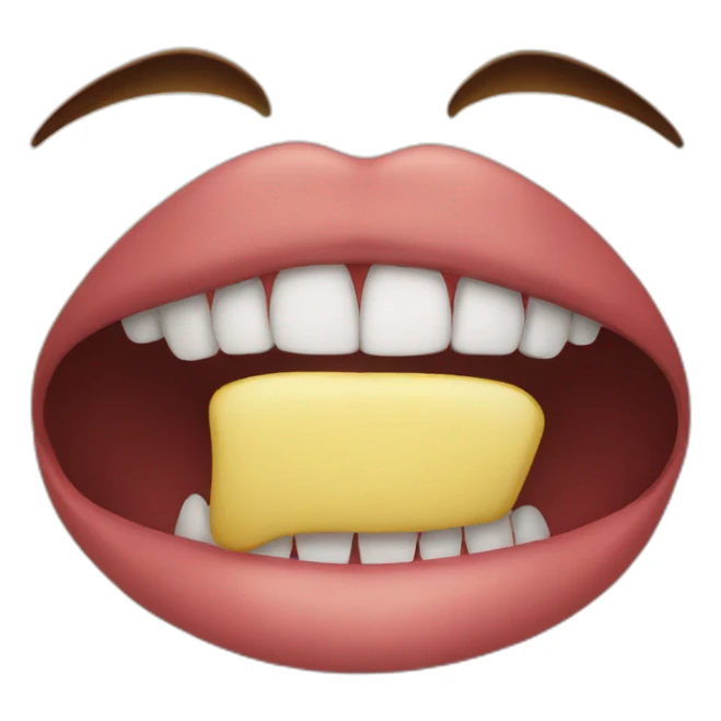 big mouth sticker