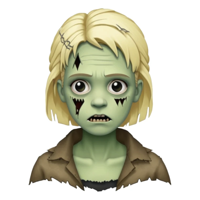 blonde woman frankenstein sticker
