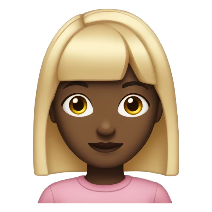 Girl with the shortest bangs sticker