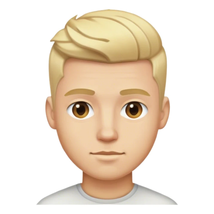 blonde male hairstyles sticker