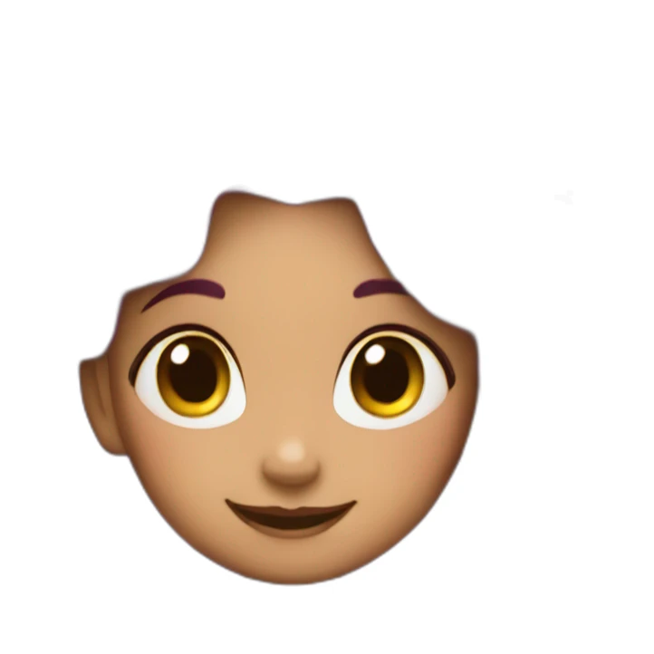 Ladybug girl with blue hairs sticker