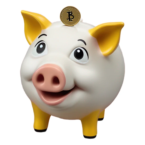 Pig bank sticker