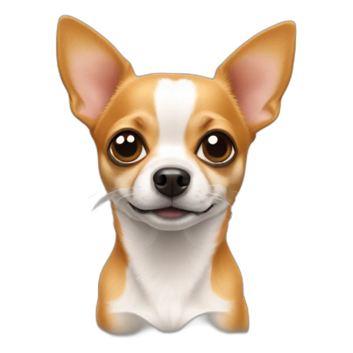 chihuahua crossed with a jack russel orange sticker