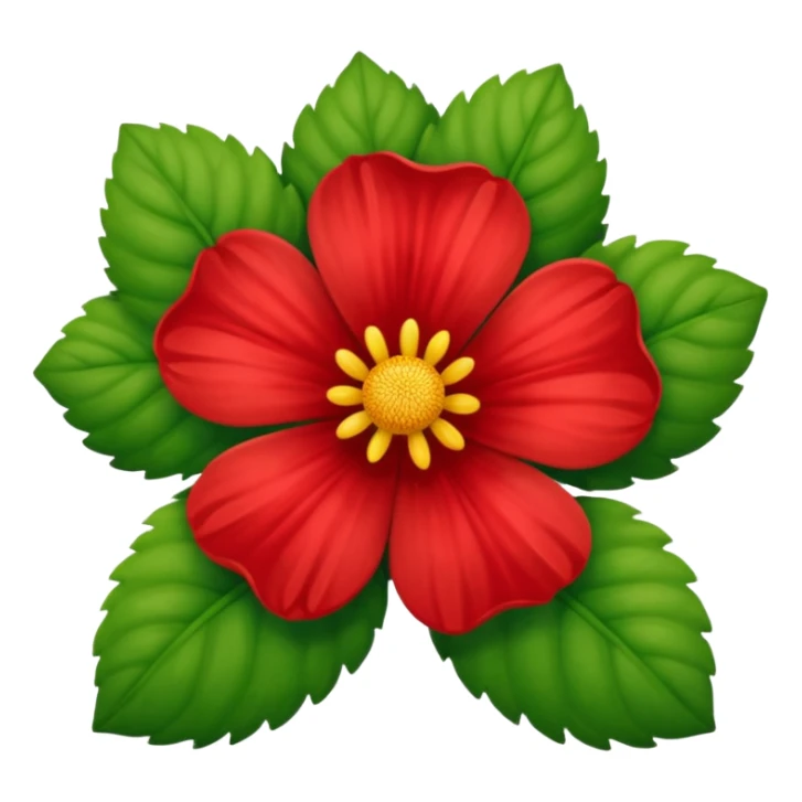 Broto de planta de flor vermelha sticker