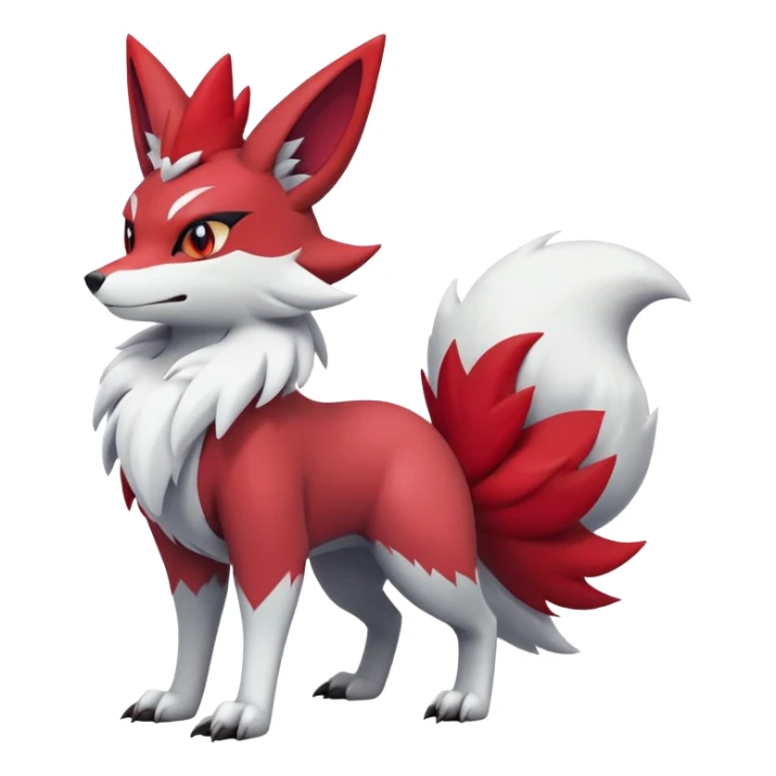 Braixen-Zoroark-Zangoose-hybrid-creature sticker