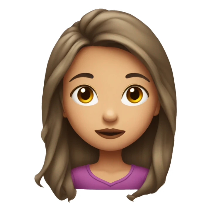 Girl with kiss sticker