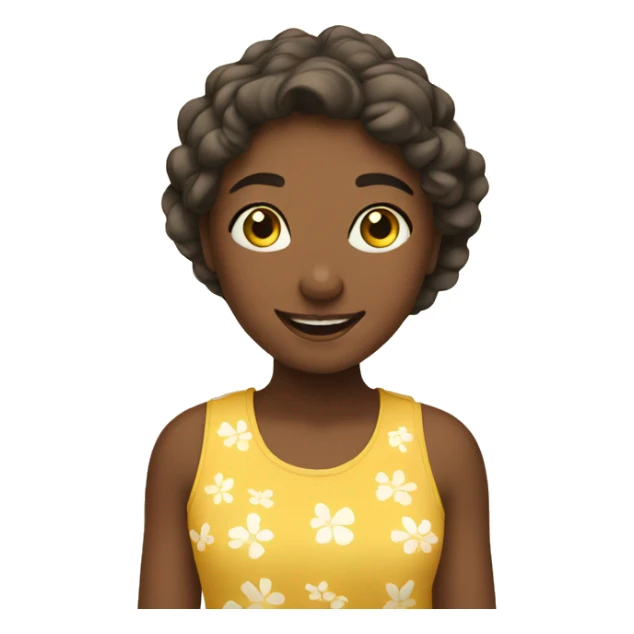 girl enjoying sunny day sticker