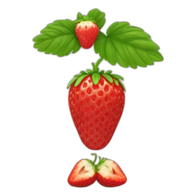 Cacahuète sur fraise sticker