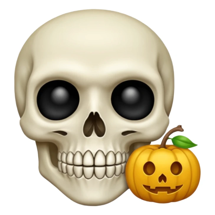 Lebka 💀 vybuchující hlavy ne vlasy sticker