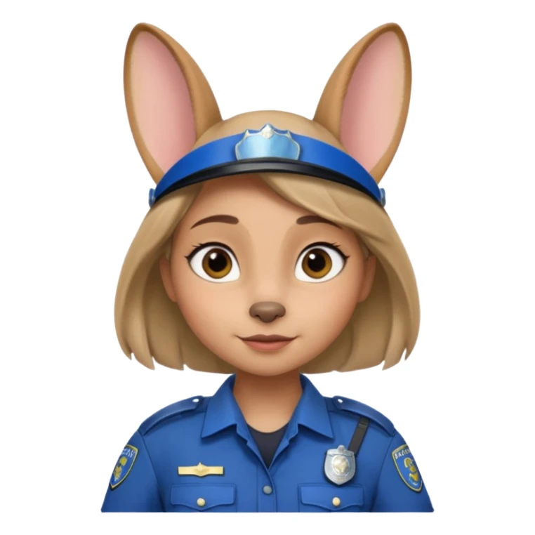 judy hopps with police suit from zootopia, pixar sticker