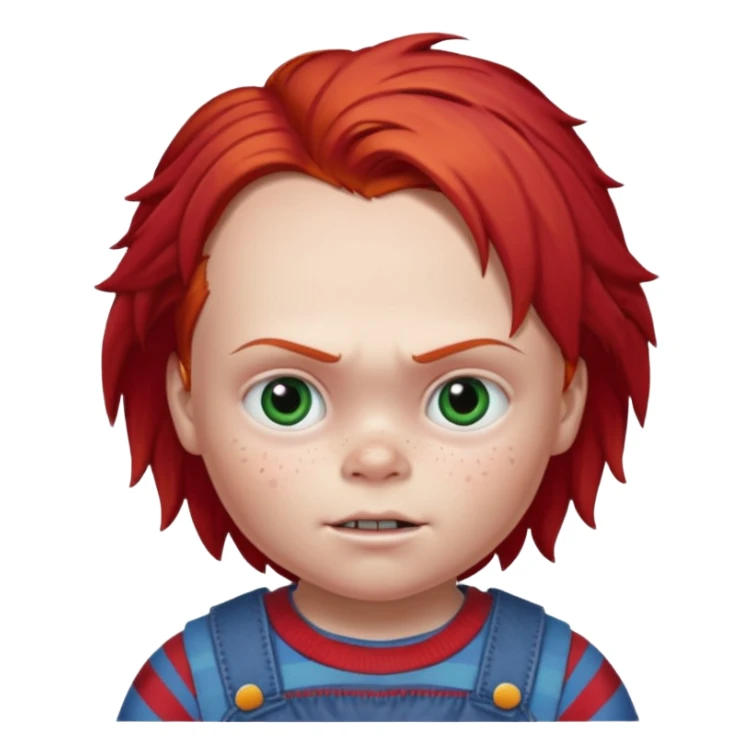 Kid that looks like chucky doll  sticker