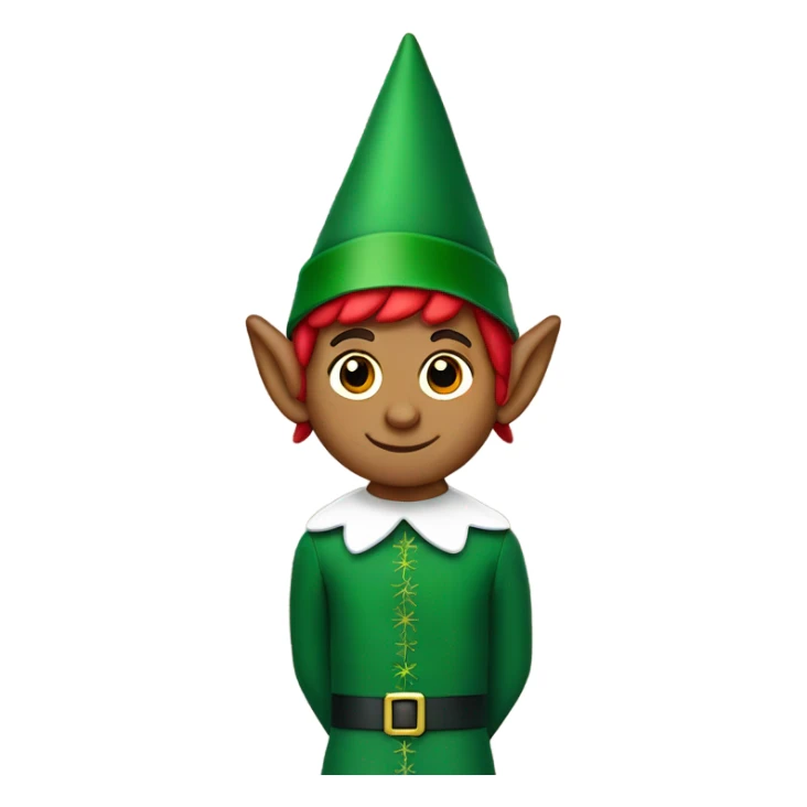 Elf on the Shelf red and green  sticker