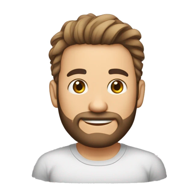 menino de cabelo cacheado curto e sem barba segurando um celular pro alto sticker