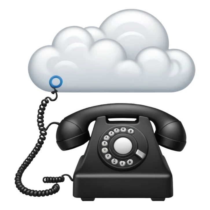 Un téléphone et un nuage, un sigle d'ondes  sticker