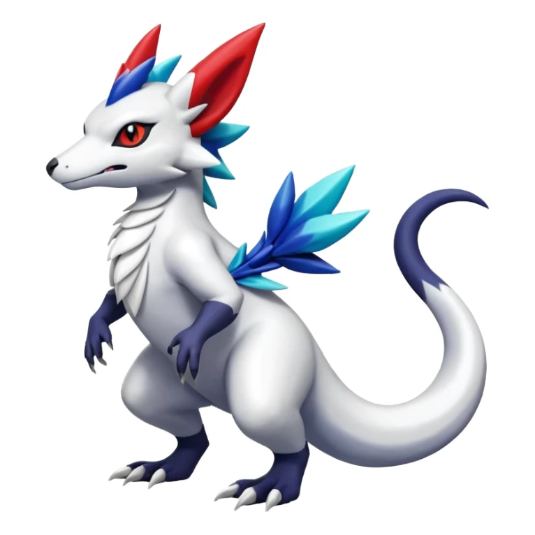 Shiny Vibrant Exotic Colorful Cool Zangoose-Salandit-Absol-fusion sticker