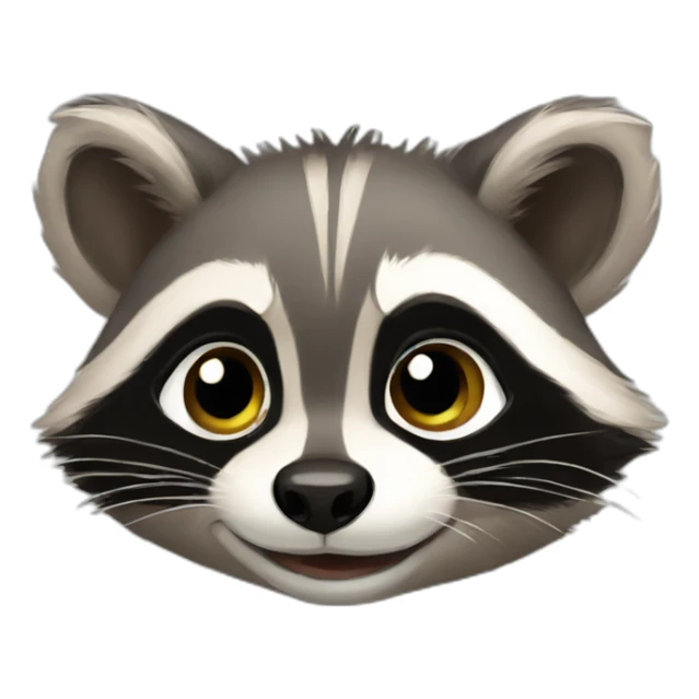 reliable baby raccoon sticker