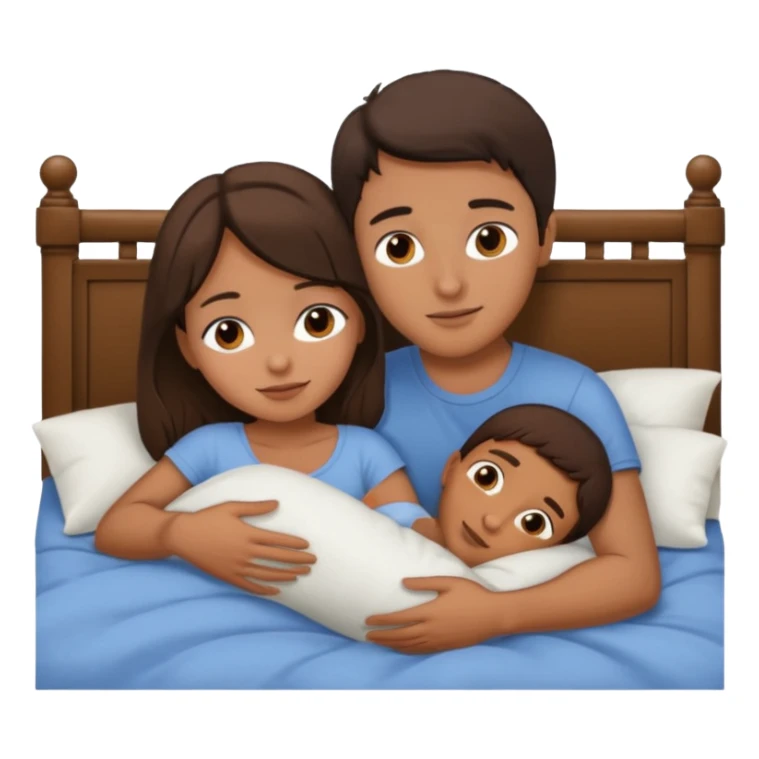 two people cuddling in bed blind girl burnette guy sticker