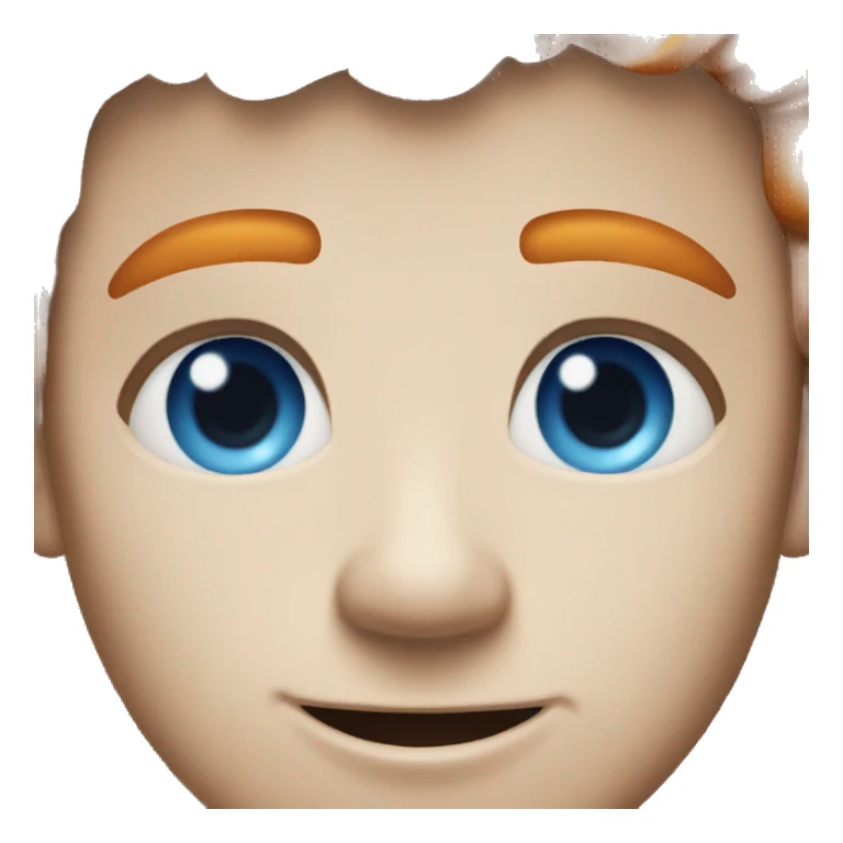 ginger man blue eyes sticker