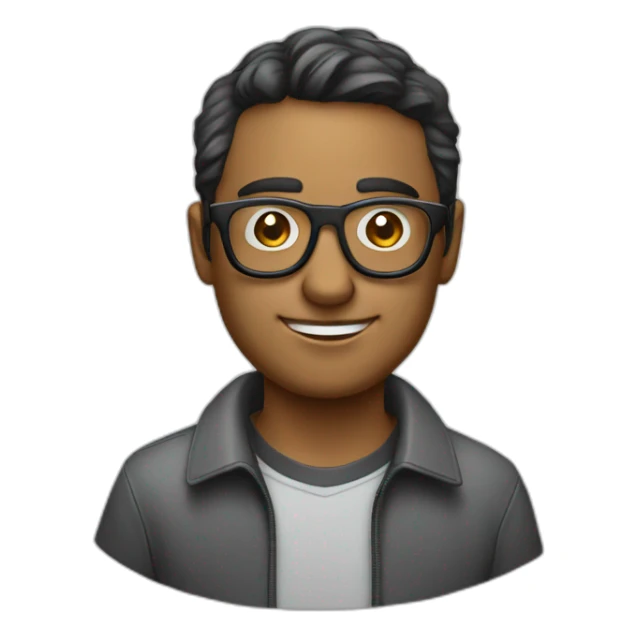 geeky software engineer, combining the classic nerd glasses with the nostalgic floppy disk sticker