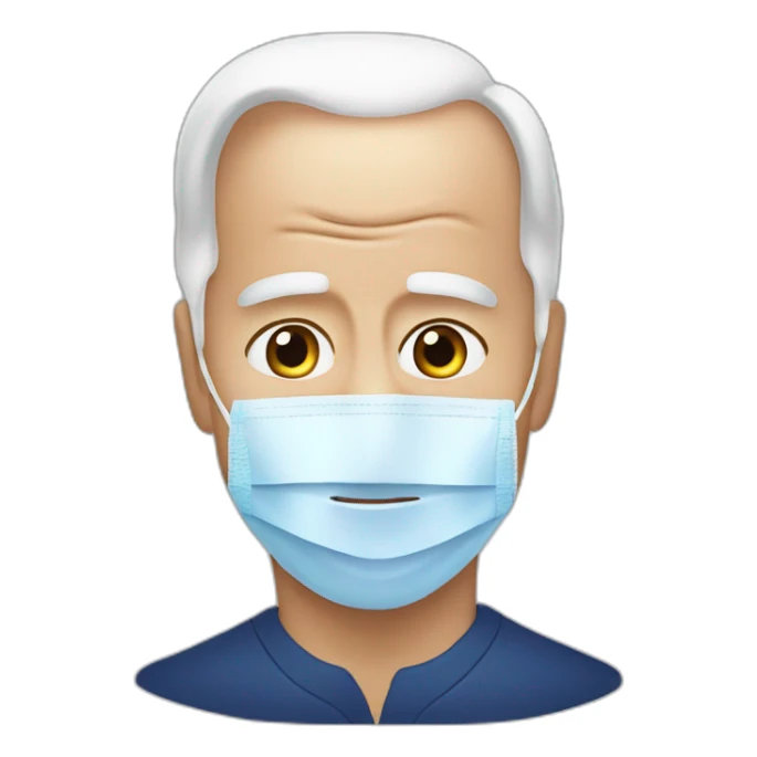 joe biden facial skin care treatment sticker