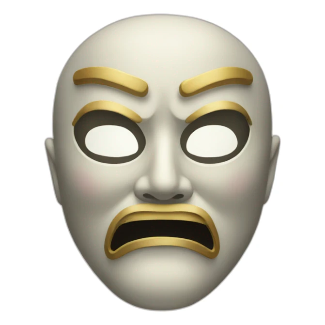 Japanese mask sticker