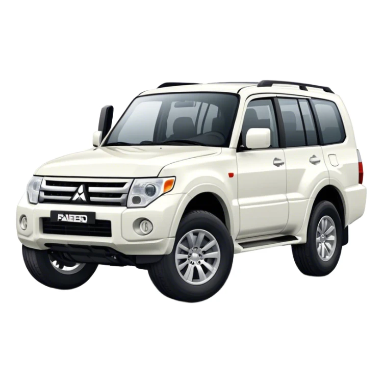 Mitsubishi Pajero - Mitsubishi (Model Year: 2021) (Iconic colour: White) sticker