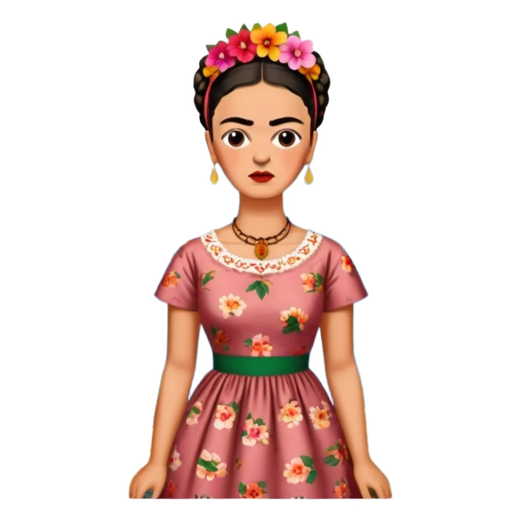 frida khalo style spam meat art landscape  sticker