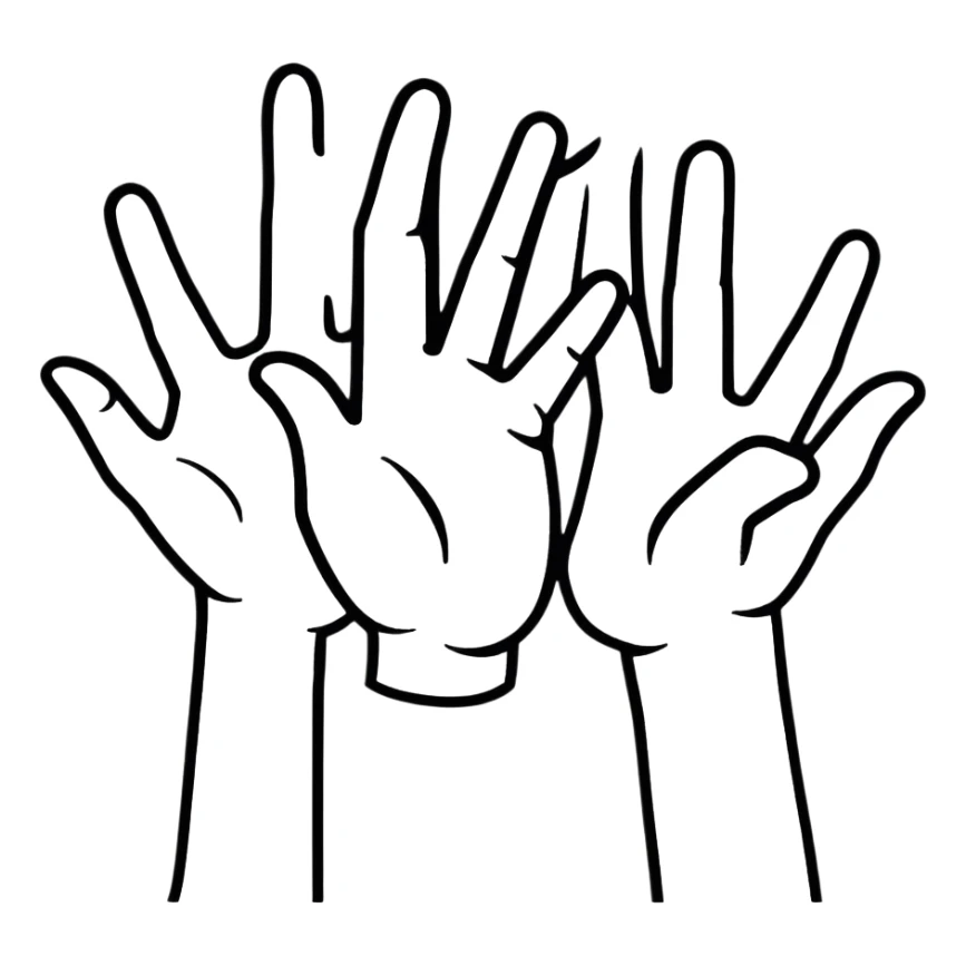 the bloodlines we are the ones hand symbol sticker