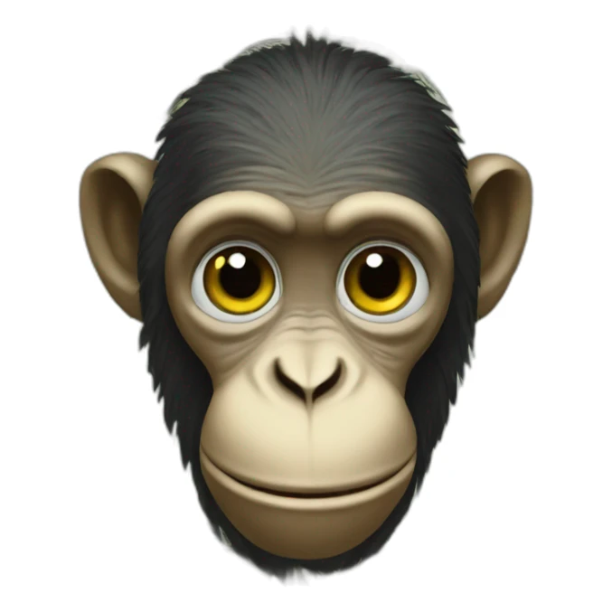 Monkey money sticker