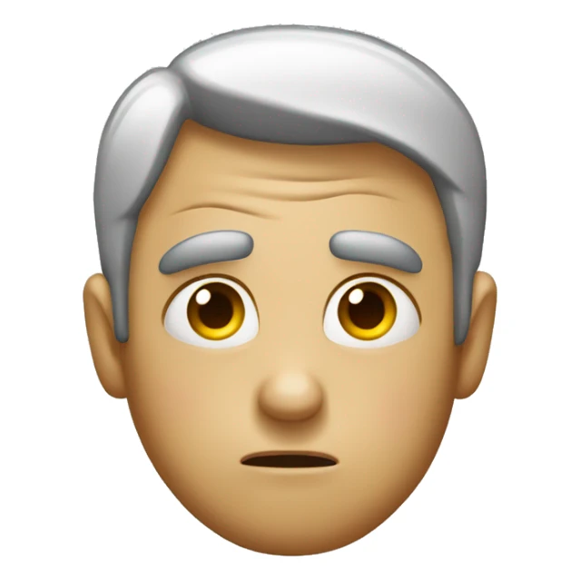 A person who rolls their eyes in dissatisfaction. sticker