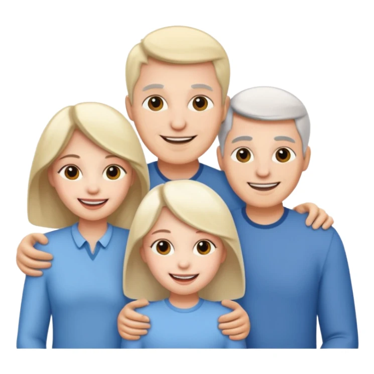 Family white sticker