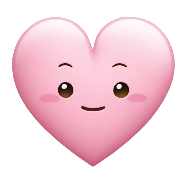 pastel pink heart with a G sticker