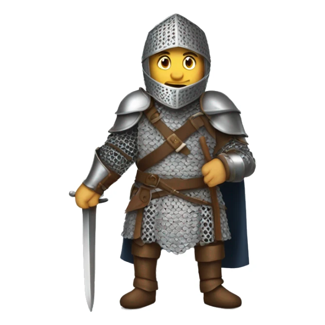 Chappell Roan as a knight in chainmail sticker