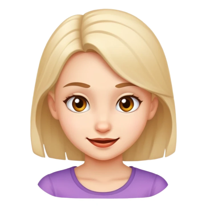 mischievous girl with a smirk sticker