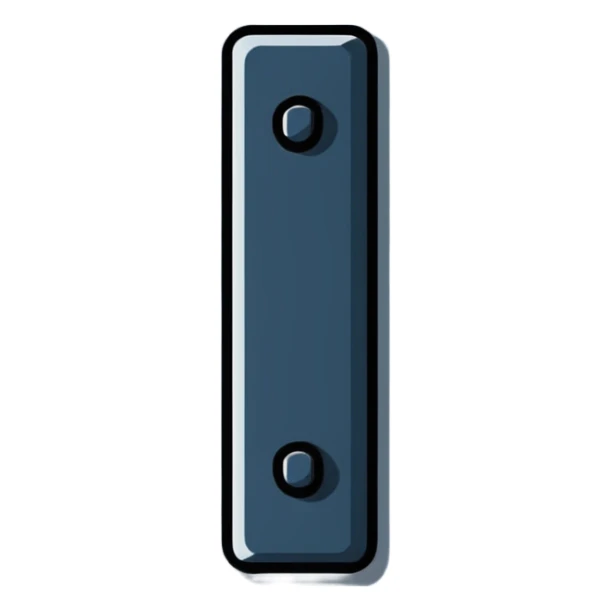 cartoon style wall nail with bold lines and playful look sticker