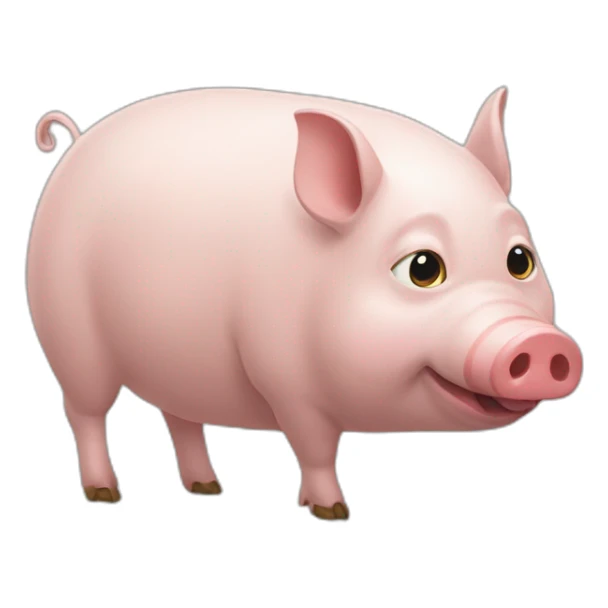 Un-chat-qui-mange-un-cochon sticker