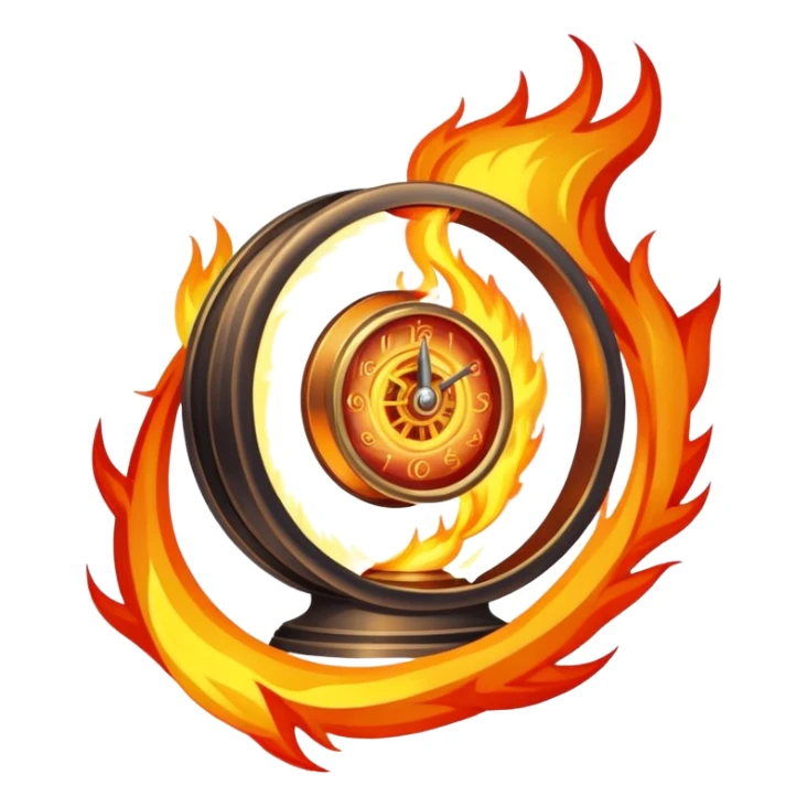 pouvoir ultime en colère de  feu sticker