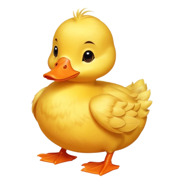 cute baby yellow duck sticker