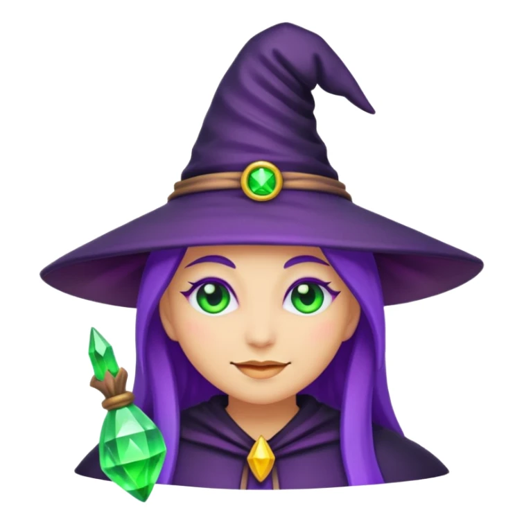 Witchy emoji magick sticker